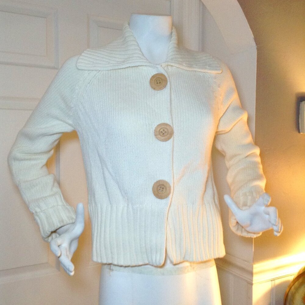Frost Brand (Faherty) XL Cotton Sweater, Cabincore, Y2K, Gen Z, Valley Girl Chic